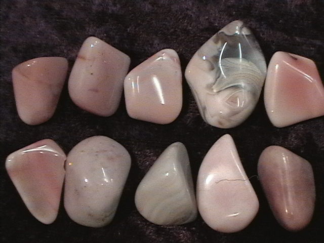 Tumbled Stone - Pink Botswana Agate